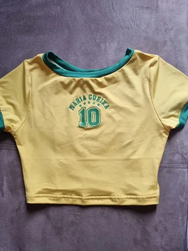 Blusa Cropped MG P amarelo