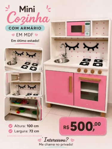Mini cozinha com armário