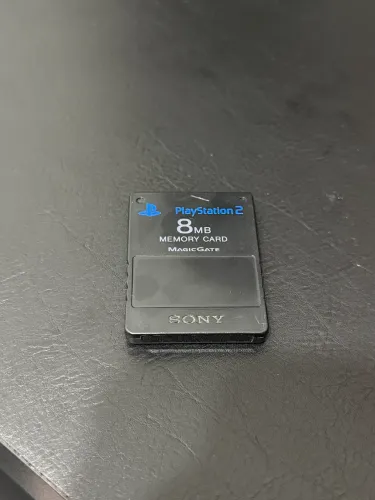 Memory Card Original PS2 Preto Oficial Sony Black MagicGate
