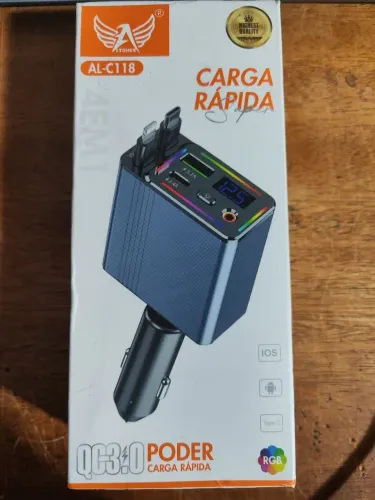 Carregador de carro carga Rápida 