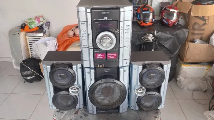 Som Mini System Sony MHC-RG444S Super Bass Funcionando Tudo