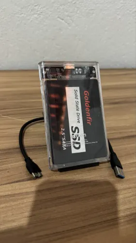 SSD Goldenfir 1TB + Case para usar como HD Externo