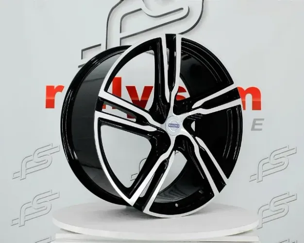 Jogo de Roda Volvo Preto Diamantado 5x108 - 22x9,5 Offset 35 (NV)