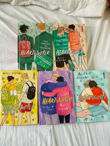 Livros Heartstopper (Vol 1 ao 5)