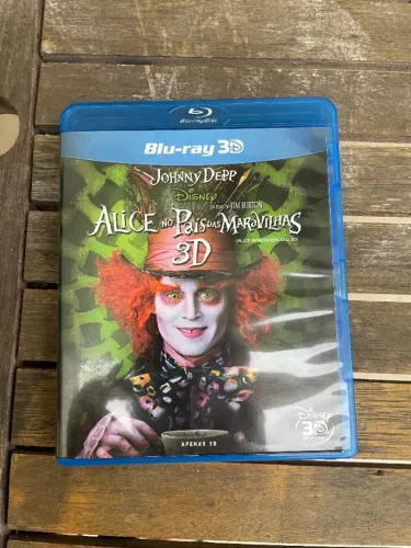 Bluray Alice no País das Maravilhas 3d - usado em perf.cond