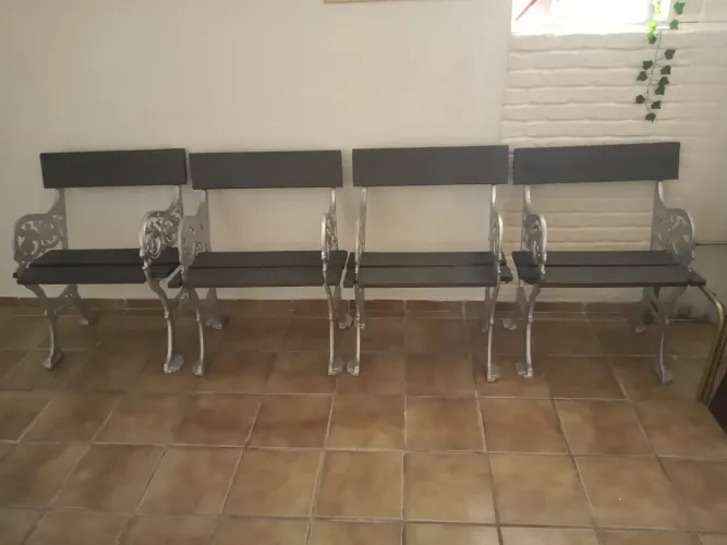 CONJUNTO DE BANCOS PARA JARDIM