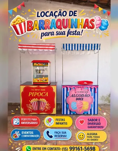 Locação para festas e eventos