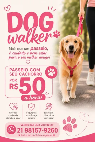 Passeio com seu cachorro!