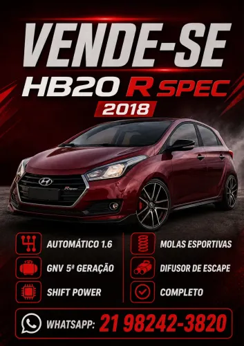 Hyundai HB20 R Spec 1.6 Flex 16V Aut. 2018