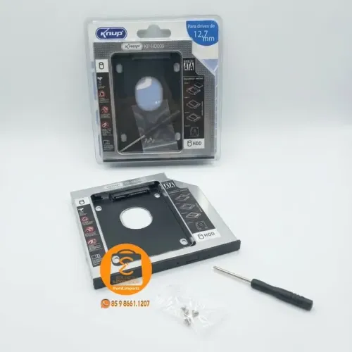 Case Caddy para drives Notebook segundo HD interno