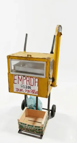 Carrinho de empada ma lenha