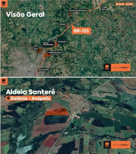 Lote de condomínio Aldeia Terezópolis possui 601mts em Terezópolis de Goiás vizinho da Nat