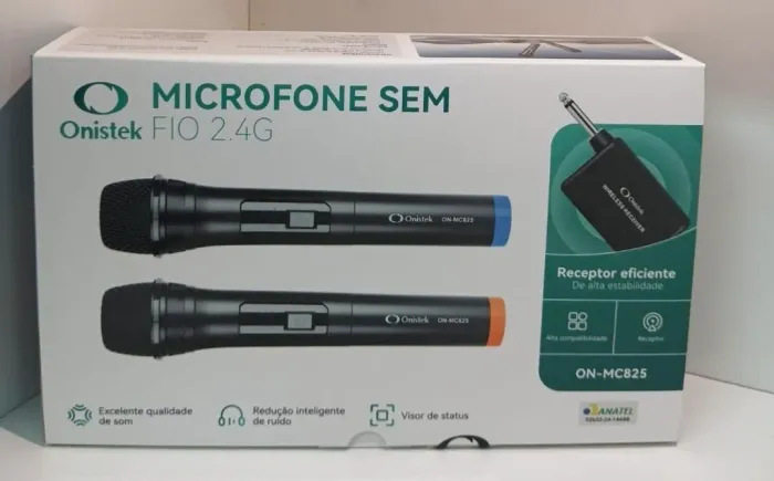 Microfone sem fio duplo onistek