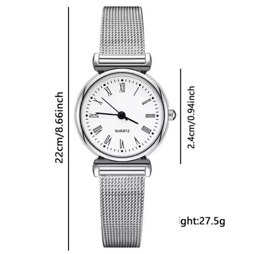 Relógio Feminino com Pulseira de Malha