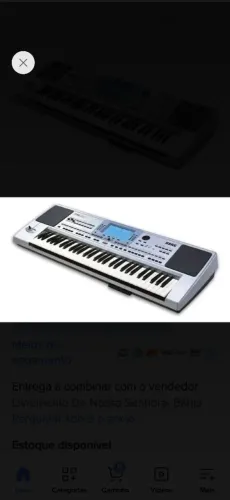Vendo teclado korg Pa50 teclas falhando , 1600 reais e yamaha Ctx5000 seminovo 2100 reais