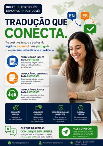 Traduções Profissionais para Português.