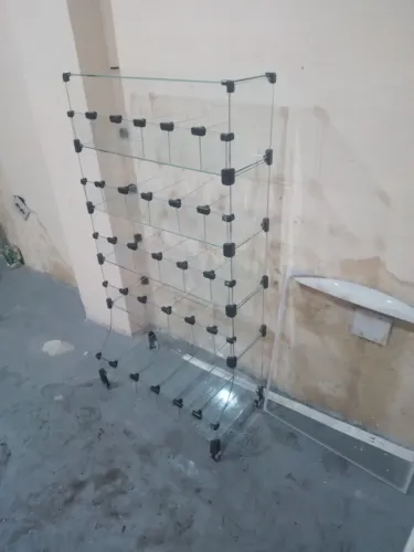 Baleiro de vidro de chao