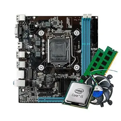 Kit placa mae processador core i5 quarta geracao 8gb memoria apenas 700.00 produto novo