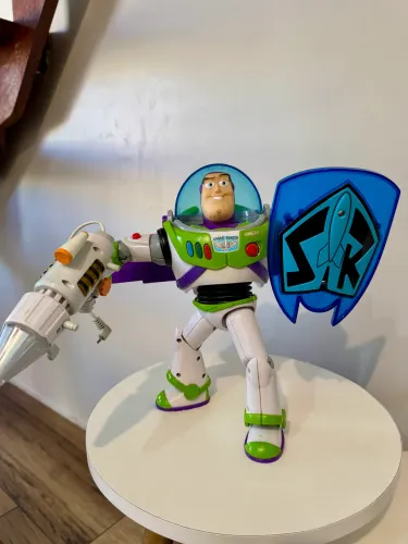 Buzz Lightyear Power Blaster Thinkway Toys 100% Completo Português
