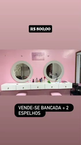 2 espelhos + balcão
