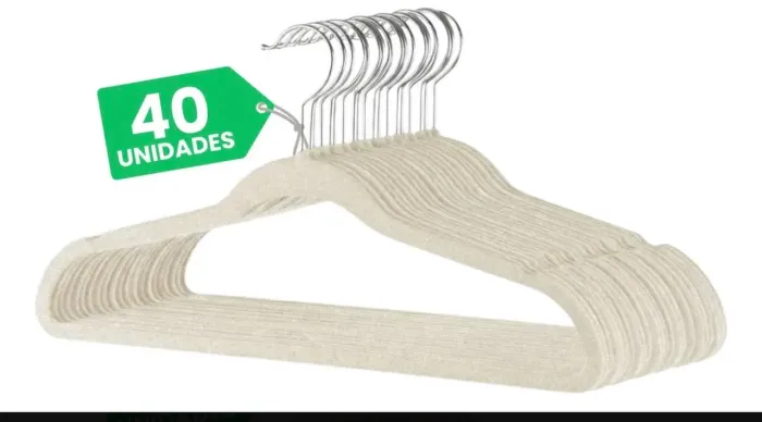 KIT 40 CABIDE INFANTIL AVELUDADO