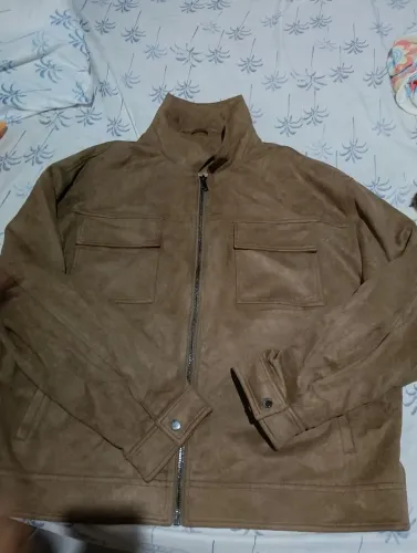 Jaqueta masculina de camurça G1