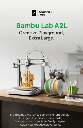Impressora 3D Bambu Lab A2L - Combo - Lacrada.