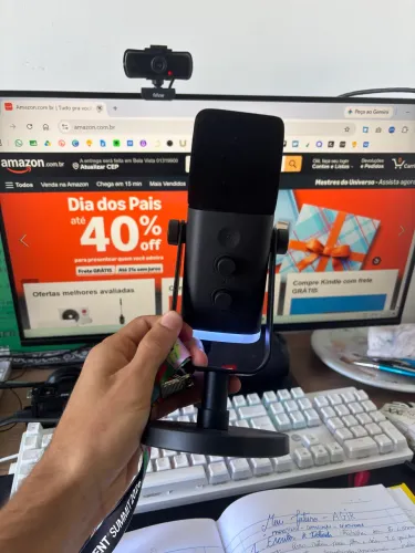 Fifine Microfone dinâmico AM8 - Perfeito estado Garantia