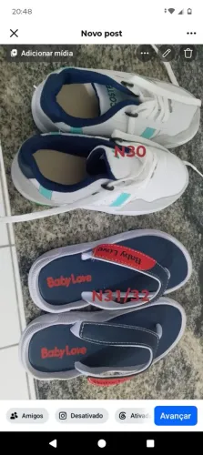 Tênis chinelo novo