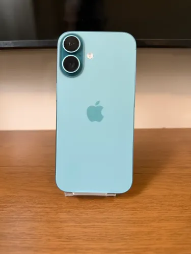 iPhone 16 128GB Azul (Teal) - Nota Fiscal Reino Unido | Excelente Estado