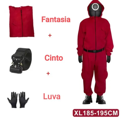 Fantasia Round 6/ La Casa de Papel para o seu carnaval ( não inclui máscara)