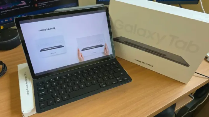 Tablet Samsung S9 Fe Completo + Capa Teclado