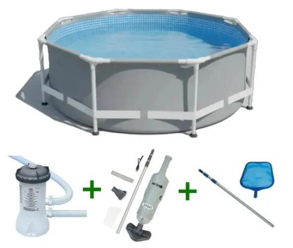 Piscina Intex COMPLETA com bomba + aspirador - pronta pra uso