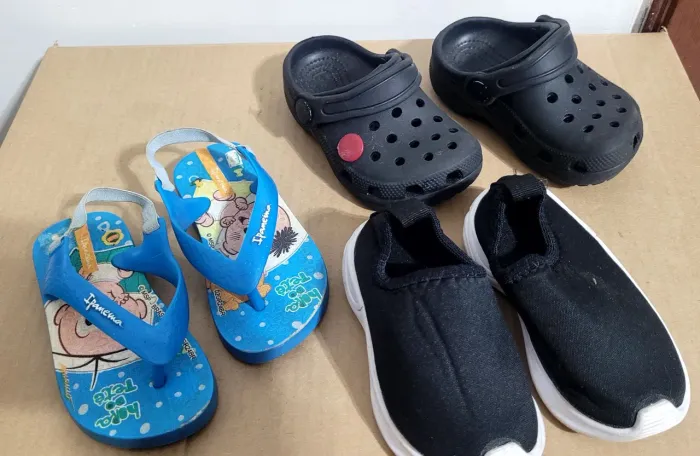 Kit 3 par de sapato infantil
