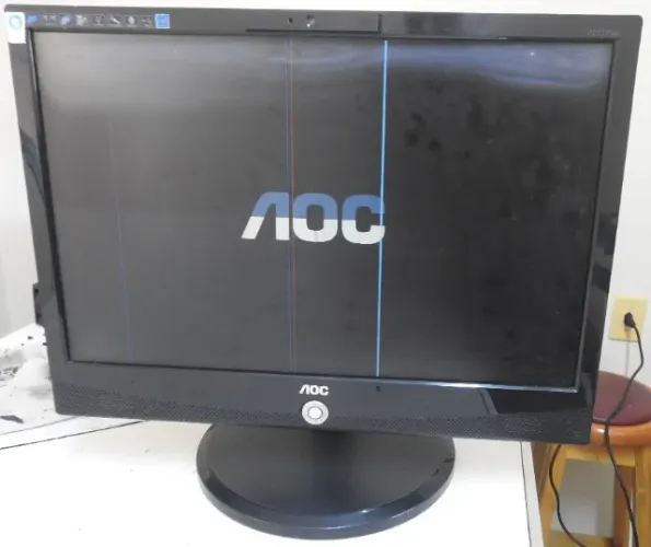 Placa fonte Monitor e Placa Sinal, Lógica para Monitor AOC LCD 2217Pwc