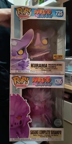 Venda de funkos, Madara e Kurama susanoo