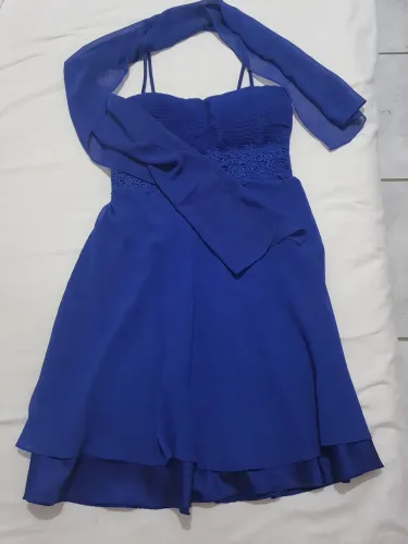 Vestido de festa azul