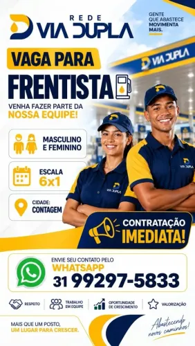 FRENTISTA COM OU SEM EXPERIÊNCIA