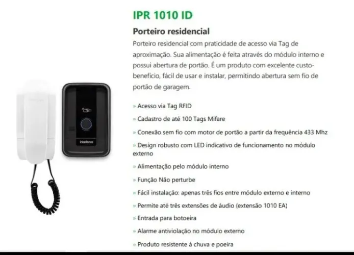 Instalação de interfone residencial 