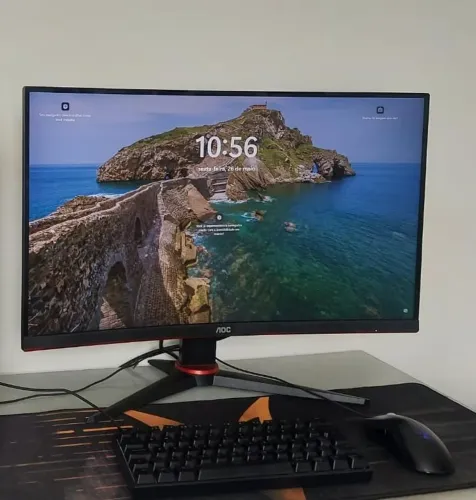 Tela/Monitor Gamer Curvo AoC Legend Full HD 240hz