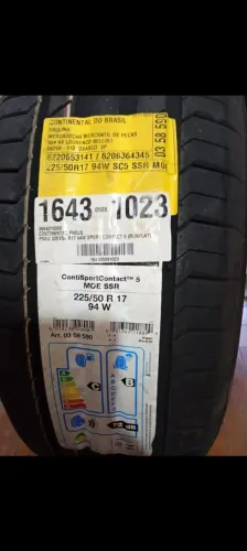 Pneu zero quilômetro. 2 pneus 225/45/7R 17 91W standload Extreme contact marca Continental