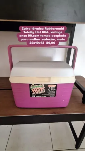 Caixa térmica vintage década 90