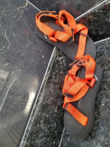 Sandália papete marca Kenner infantil menina.