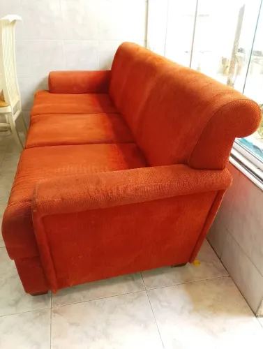 Sofá 3 Lugares Sidlar Vermelho <br>