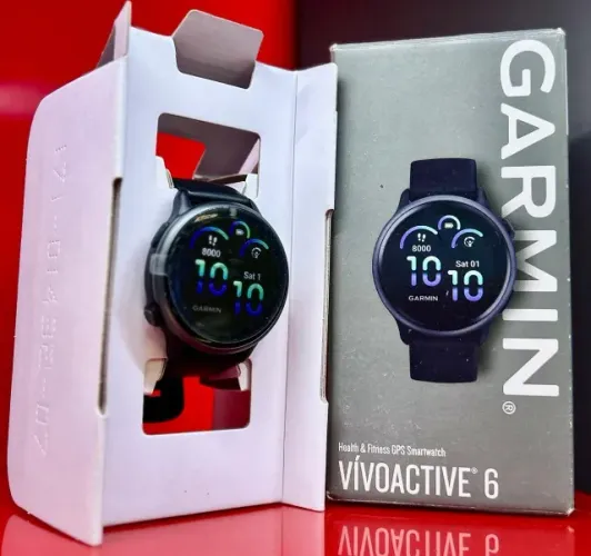 Garmin Vivoactive 6 Amoled - SLATE / BLACK - 42MM - SEMI NOVO com Garantia da Loja