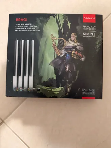 Memória RAM Asgard Bragi RGB 8GB DDR4 3600MHz CL14