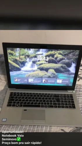 Notebook semi novo para vender