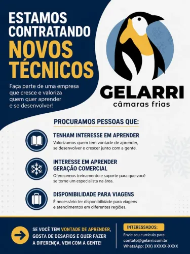 Ajudante de instalação, não precisa experiência 
