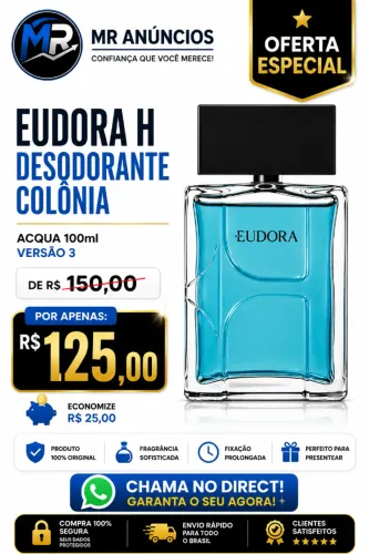 Eudora H Desodorante Colonial Acqua 100 ml.
