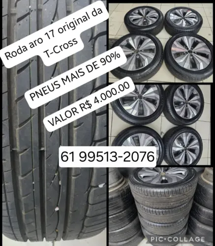 RODAS E PNEUS ARO 17 T - CROSS ORIGINAIS